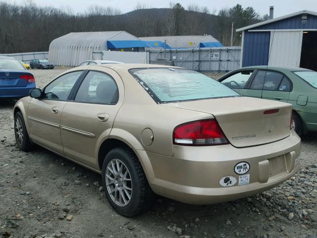 1C3AL56U31N542916 - 2001 CHRYSLER SEBRING LX BROWN photo 3