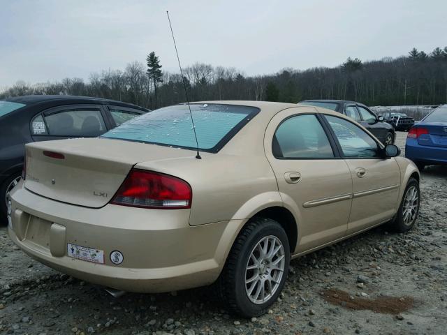 1C3AL56U31N542916 - 2001 CHRYSLER SEBRING LX BROWN photo 4