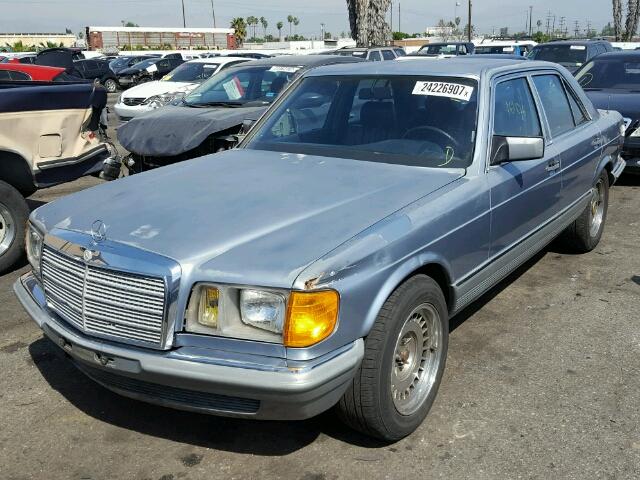 WDB1260321A150374 - 1985 MERCEDES-BENZ 380SE BLUE photo 2