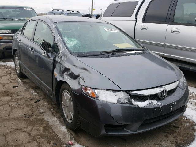 JHMFA362X9S018071 - 2009 HONDA CIVIC HYBR GRAY photo 1