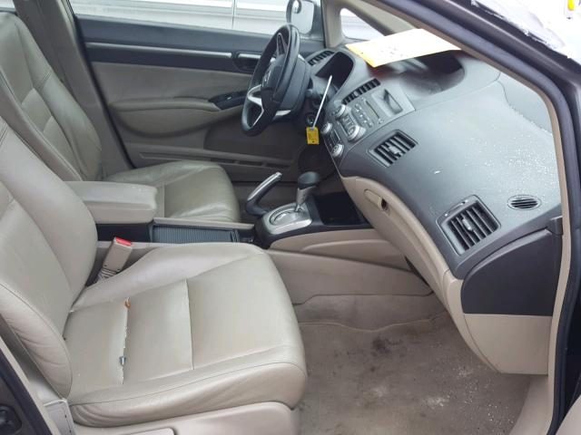 JHMFA362X9S018071 - 2009 HONDA CIVIC HYBR GRAY photo 5