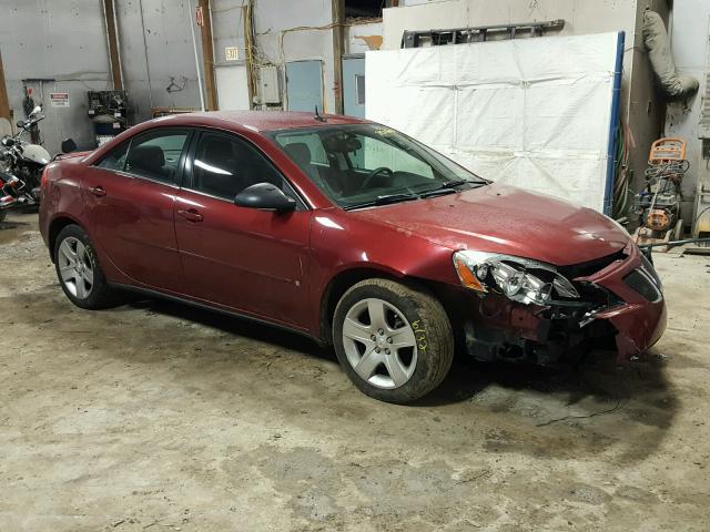 1G2ZG57B484277539 - 2008 PONTIAC G6 BASE MAROON photo 9