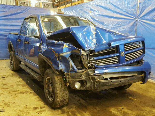 3D7KS28D87G712872 - 2007 DODGE RAM 2500 S BLUE photo 1