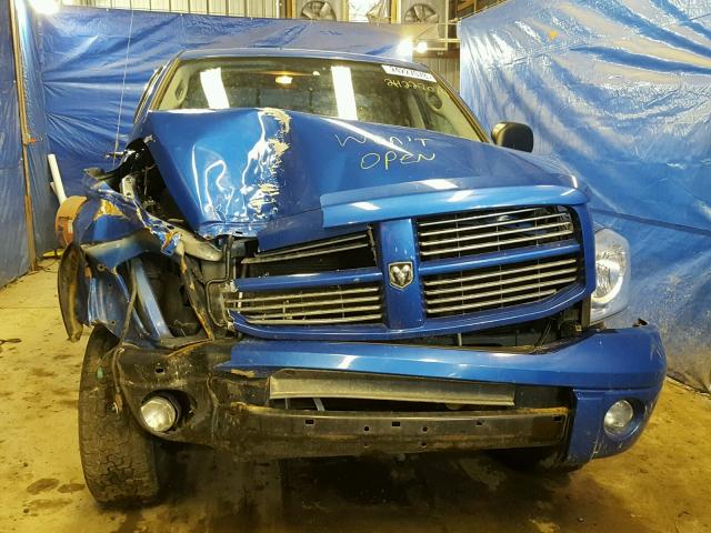 3D7KS28D87G712872 - 2007 DODGE RAM 2500 S BLUE photo 9