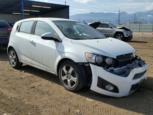 1G1JE6SG4D4187074 - 2013 CHEVROLET SONIC LTZ WHITE photo 1