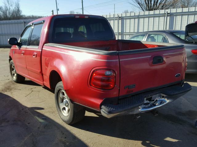 1FTRW07WX1KA09603 - 2001 FORD F150 SUPER RED photo 3