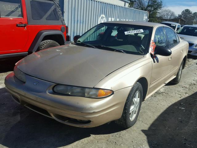 1G3NL52F92C219956 - 2002 OLDSMOBILE ALERO GL GOLD photo 2