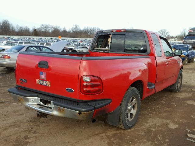 2FTZX072XYCA56459 - 2000 FORD F150 RED photo 4