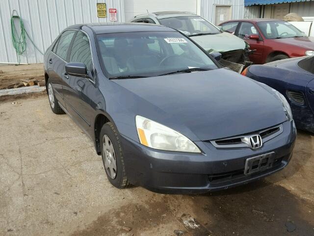 1HGCM56435A089395 - 2005 HONDA ACCORD LX BLUE photo 1