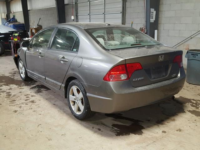 1HGFA16837L068538 - 2007 HONDA CIVIC EX ნაცრისფერი ფოტო 3