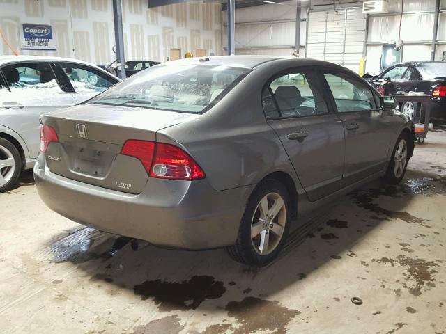 1HGFA16837L068538 - 2007 HONDA CIVIC EX GRAY photo 4