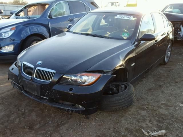 WBAVB73578PA66435 - 2008 BMW 335 I BLACK photo 2