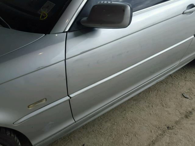 WBABN53402PH00651 - 2002 BMW 330 CI ვერცხლისფერი ფოტო 9