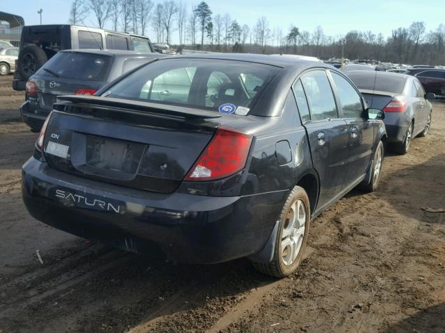 1G8AZ52F44Z202117 - 2004 SATURN ION LEVEL BLACK photo 4