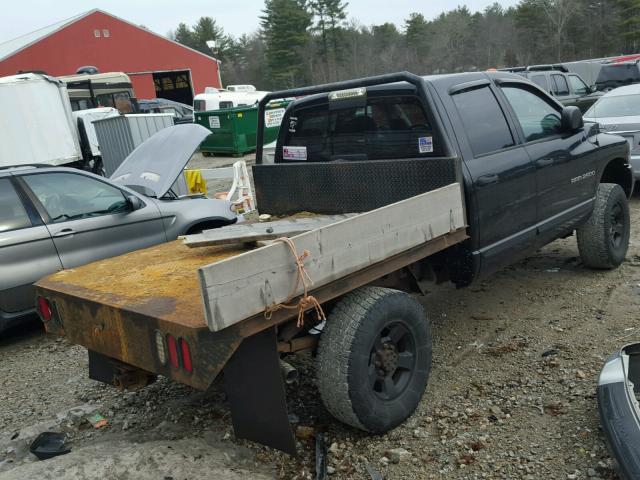 3D3KS28D85G758197 - 2005 DODGE RAM 2500 S BLACK photo 4