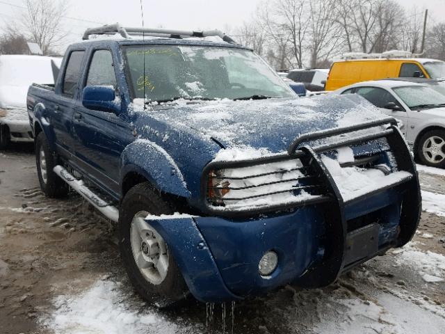 1N6ED27Y21C357288 - 2001 NISSAN FRONTIER C BLUE photo 1