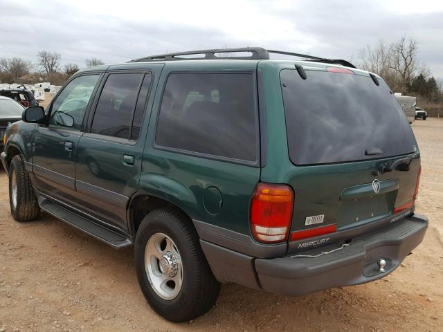 4M2ZU86P91UJ09351 - 2001 MERCURY MOUNTAINEE GREEN photo 3