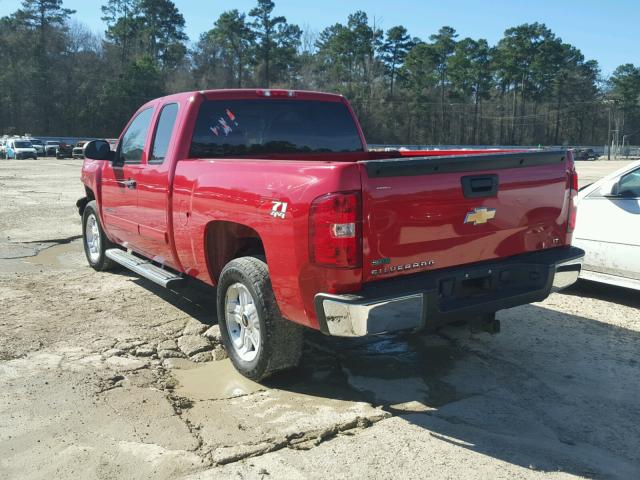 1GCSKSE33AZ136346 - 2010 CHEVROLET SILVERADO RED photo 3