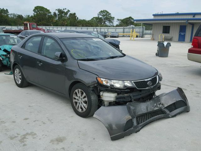 KNAFU4A25D5695894 - 2013 KIA FORTE EX GRAY photo 1