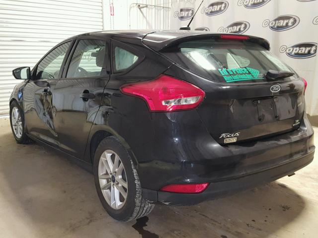 1FADP3K25FL259299 - 2015 FORD FOCUS SE BLACK photo 3