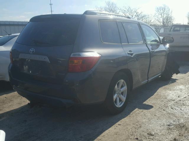 5TDJK3EH2AS019145 - 2010 TOYOTA HIGHLANDER GRAY photo 4