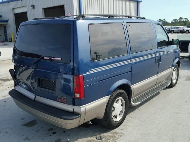 1GKDM19XX2B518608 - 2002 GMC SAFARI XT BLUE photo 4