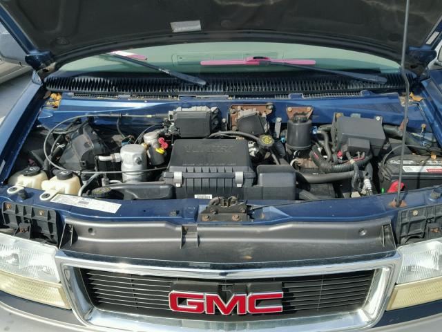 1GKDM19XX2B518608 - 2002 GMC SAFARI XT BLUE photo 7