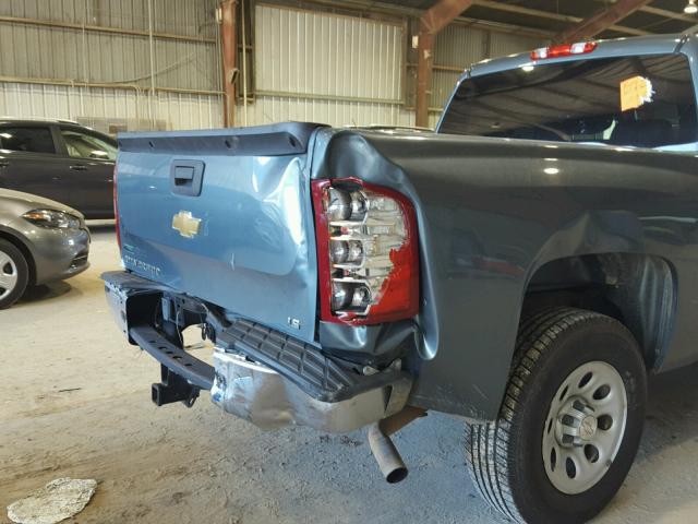 3GCPCREA0BG350139 - 2011 CHEVROLET SILVERADO BLUE photo 9