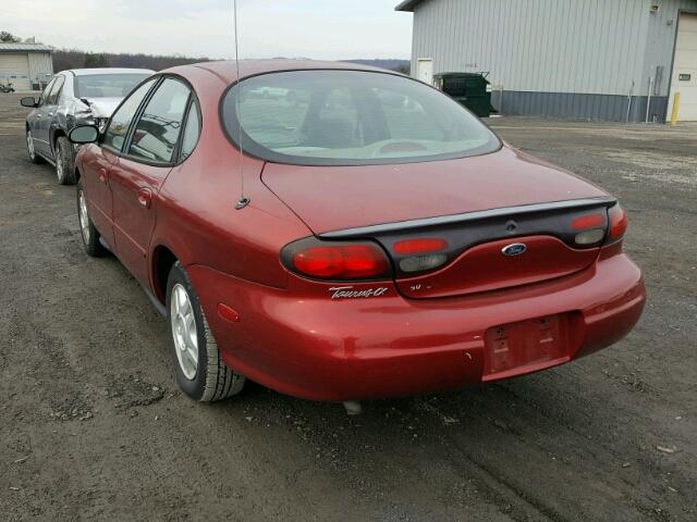 1FAFP52UXXA234739 - 1999 FORD TAURUS LX RED photo 3