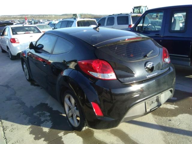 KMHTC6AD0EU198941 - 2014 HYUNDAI VELOSTER B BLACK photo 3