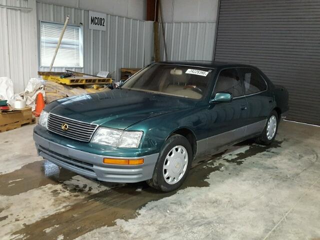 JT8BH22F8T0038710 - 1996 LEXUS LS 400 GREEN photo 2