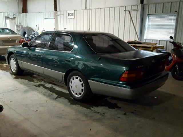 JT8BH22F8T0038710 - 1996 LEXUS LS 400 GREEN photo 3