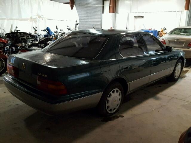 JT8BH22F8T0038710 - 1996 LEXUS LS 400 GREEN photo 4