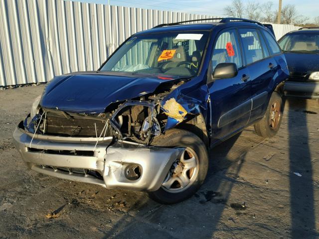 JTEHD20V150051119 - 2005 TOYOTA RAV4 BLUE photo 2