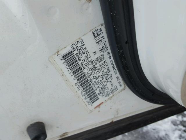 JT6GF10U4Y0047041 - 2000 LEXUS RX 300 WHITE photo 10