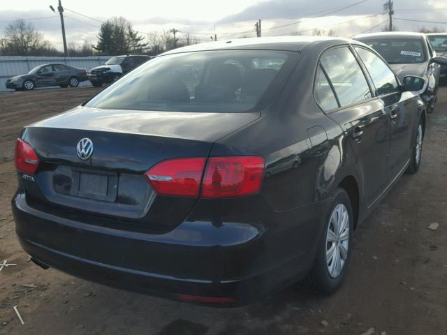 3VW1K7AJ2CM312320 - 2012 VOLKSWAGEN JETTA BASE 黑色 照片 4