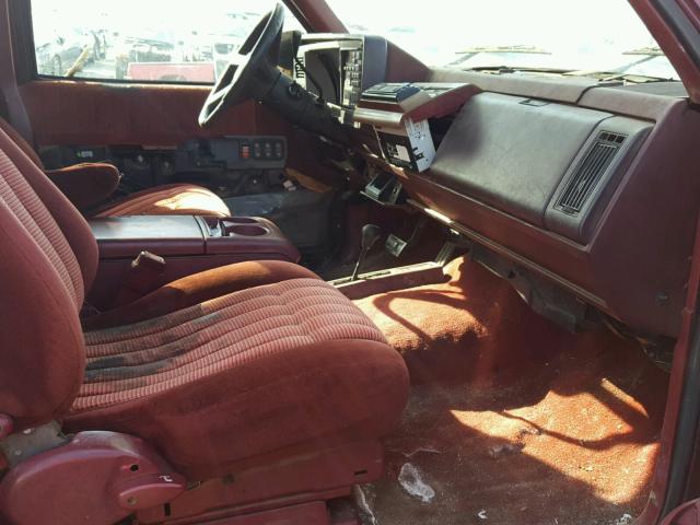 1GTEK19K0RE562636 - 1994 GMC SIERRA K15 MAROON photo 5