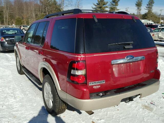 1FMEU7EE6AUB15747 - 2010 FORD EXPLORER E RED photo 3