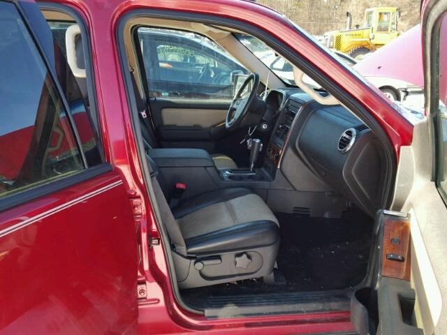 1FMEU7EE6AUB15747 - 2010 FORD EXPLORER E RED photo 5