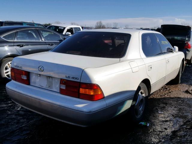 JT8BH28F7W0104322 - 1998 LEXUS LS 400 WHITE photo 4