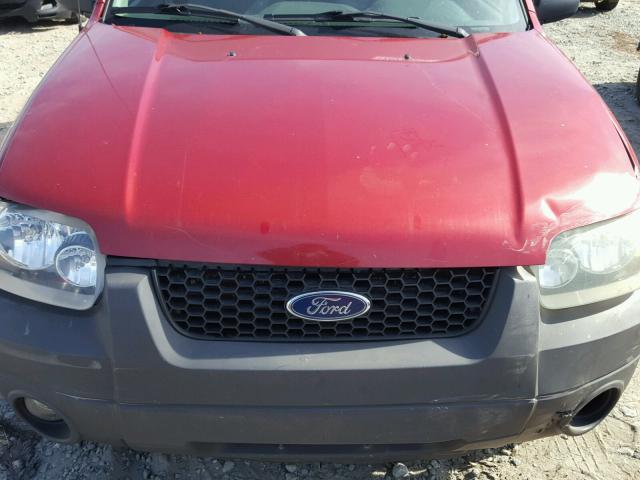 1FMYU93196KC72118 - 2006 FORD ESCAPE XLT RED photo 7