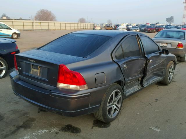 YV1RS547662546878 - 2006 VOLVO S60 T5 GRAY photo 4