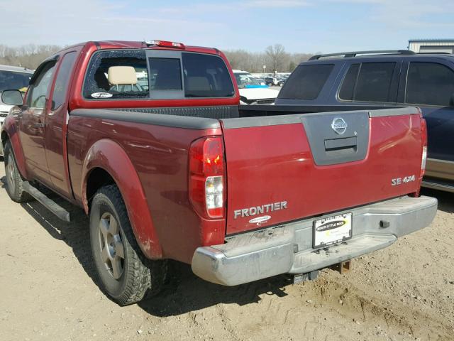 1N6AD06W38C442024 - 2008 NISSAN FRONTIER K RED photo 3