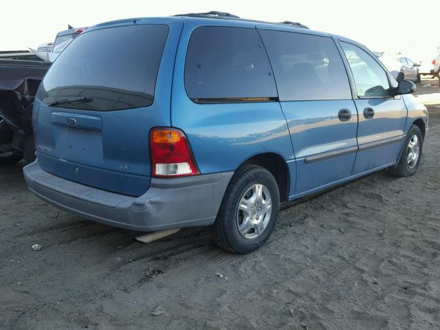 2FMZA51401BA06637 - 2001 FORD WINDSTAR L BLUE photo 4