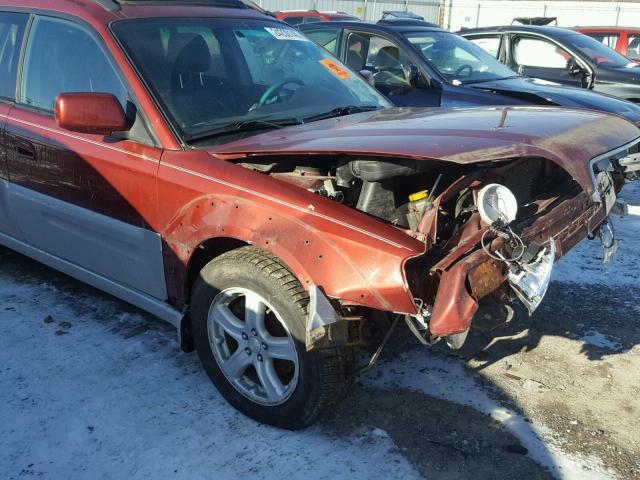 4S4BT61C837109552 - 2003 SUBARU BAJA RED photo 9