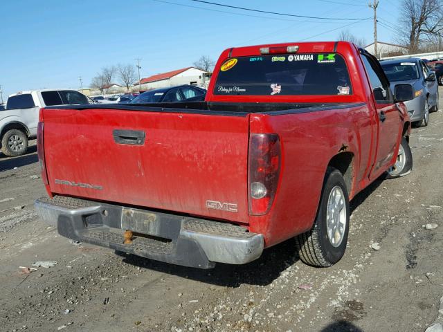 1GTCS149178228204 - 2007 GMC CANYON RED photo 4