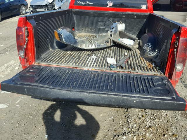 1GTCS149178228204 - 2007 GMC CANYON RED photo 6