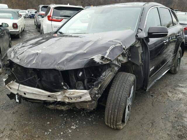 5FRYD4H53HB014033 - 2017 ACURA MDX TECHNO BROWN photo 2