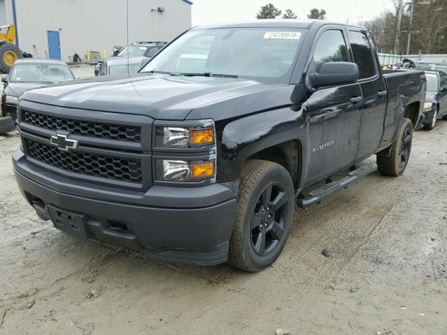 1GCVKPEC0FZ393322 - 2015 CHEVROLET SILVERADO BLACK photo 2