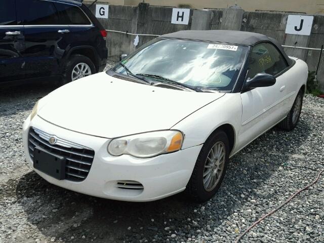 1C3EL45R64N273131 - 2004 CHRYSLER SEBRING LX WHITE photo 2